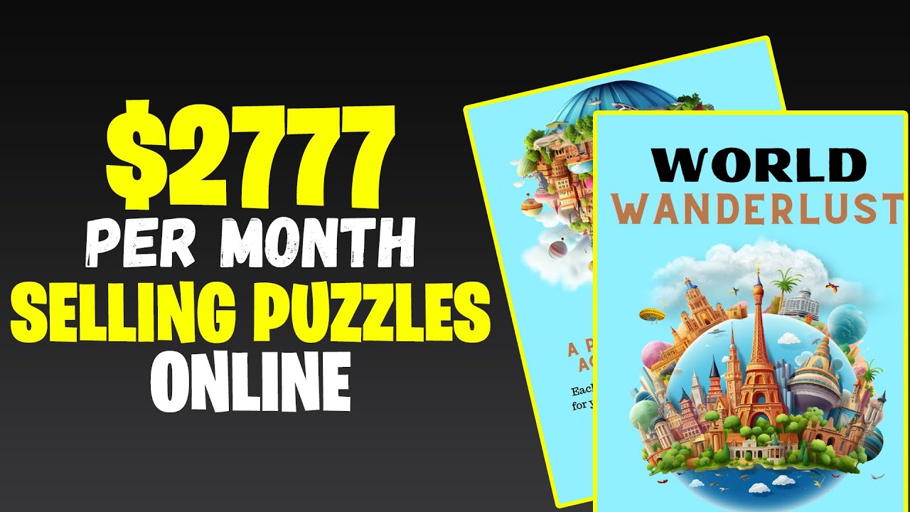 How to Make $2777/Month Selling Puzzles ONLINE (Secret Sauce Revealed!) Passive income 2023!