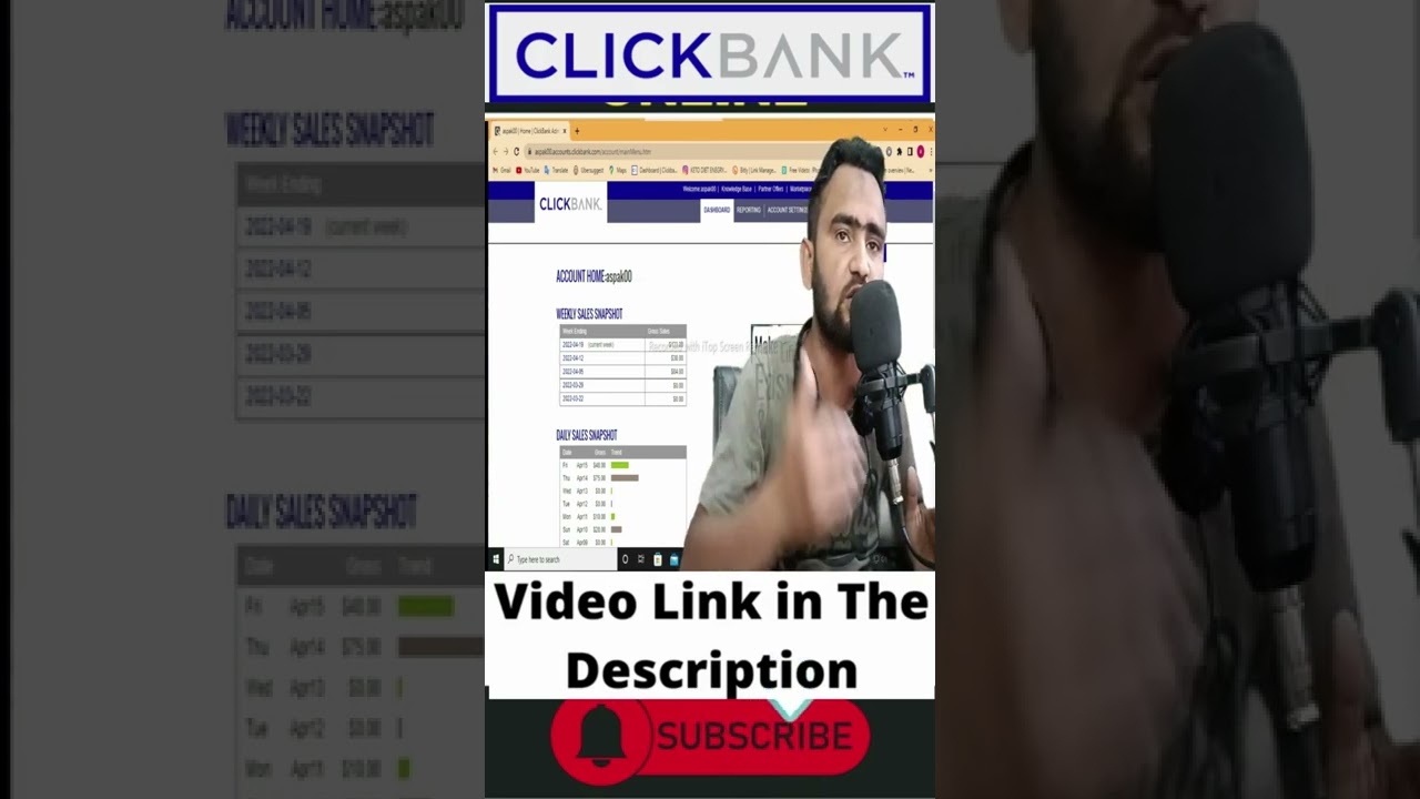 how to make money on clickbank for beginners #shorts #clickbank #affiliatemarketing