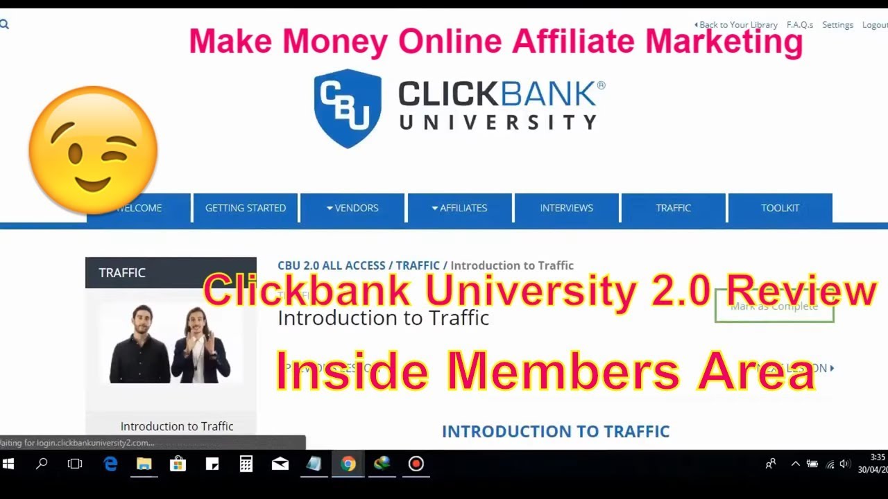 Clickbank University 2.0 Review 2018 - Inside Members Area | Make Money Online Affiliate Marketing